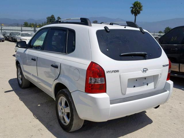 KM8JM12B85U073562 - 2005 HYUNDAI TUCSON GL WHITE photo 3