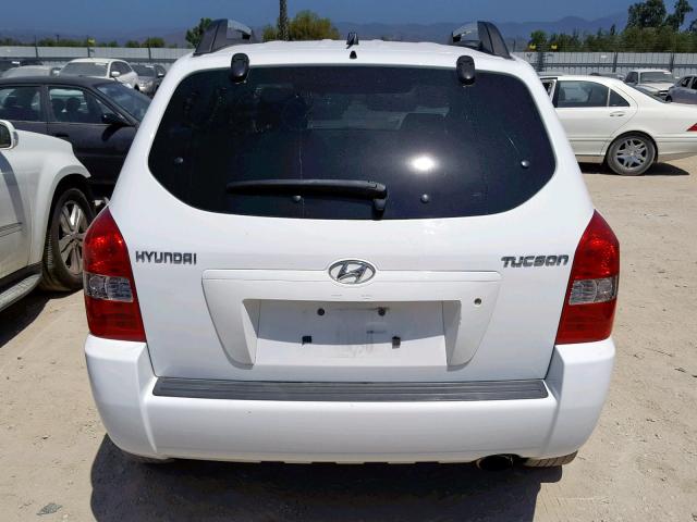 KM8JM12B85U073562 - 2005 HYUNDAI TUCSON GL WHITE photo 9