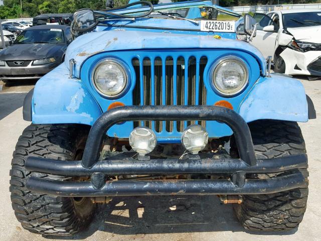 J9F93AC001209 - 1979 JEEP CJ7 BLUE photo 9