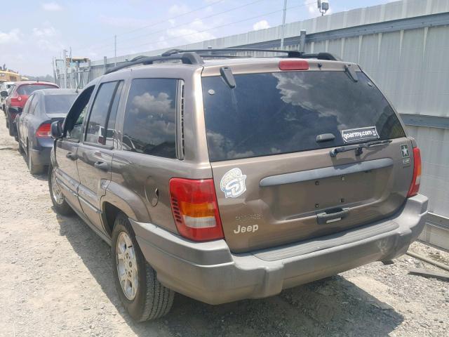 1J4GX48S71C633578 - 2001 JEEP GRAND CHER BROWN photo 3