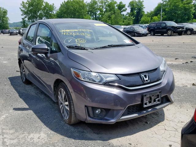 3HGGK5H81FM737506 - 2015 HONDA FIT EX GRAY photo 1