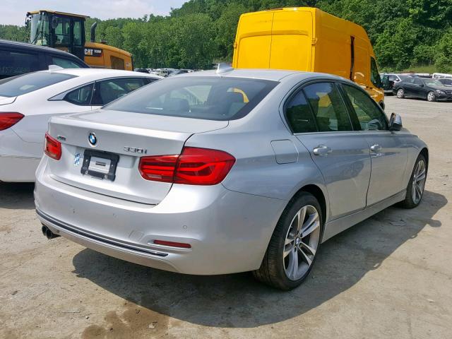 WBA8D9G54HNU60416 - 2017 BMW 330 XI SILVER photo 4