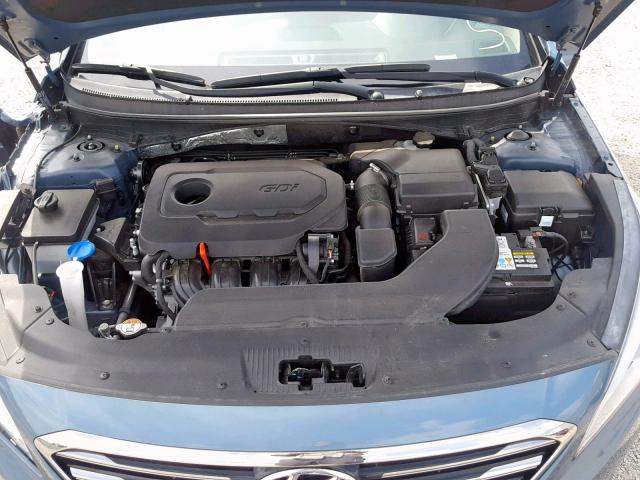 5NPE34AF8FH154796 - 2015 HYUNDAI SONATA SPO BLUE photo 7