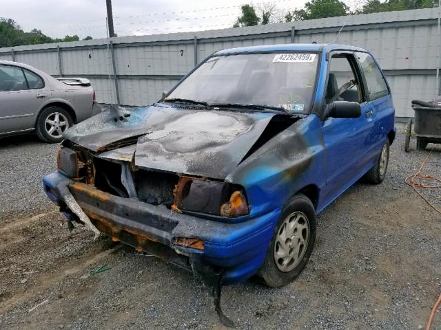 KNJPT06H3P6104439 - 1993 FORD FESTIVA GL BLUE photo 2