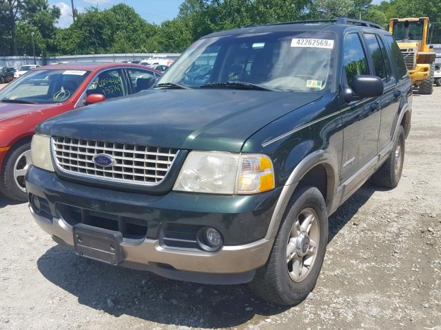 1FMDU74E22UA58428 - 2002 FORD EXPLORER E GREEN photo 2