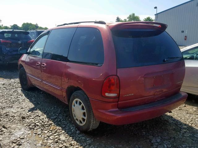 1B4GP45G3XB535178 - 1999 DODGE CARAVAN SE RED photo 3