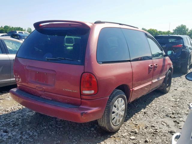 1B4GP45G3XB535178 - 1999 DODGE CARAVAN SE RED photo 4