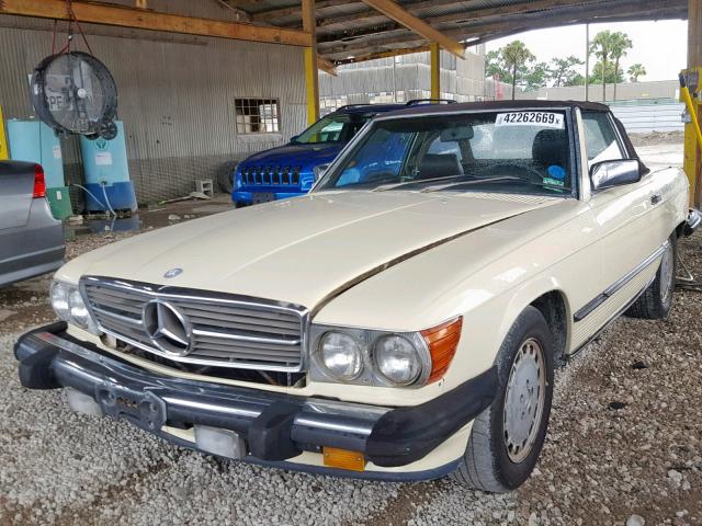 WDBBA48D0KA103533 - 1989 MERCEDES-BENZ 560 SL BEIGE photo 2