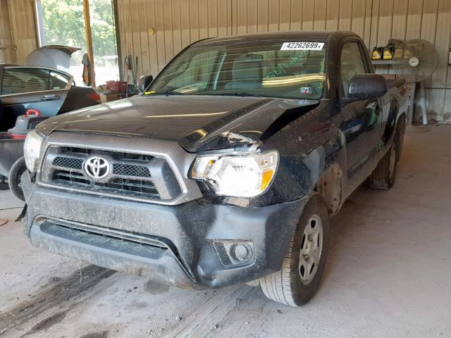 5TFNX4CN8CX009136 - 2012 TOYOTA TACOMA BLACK photo 2