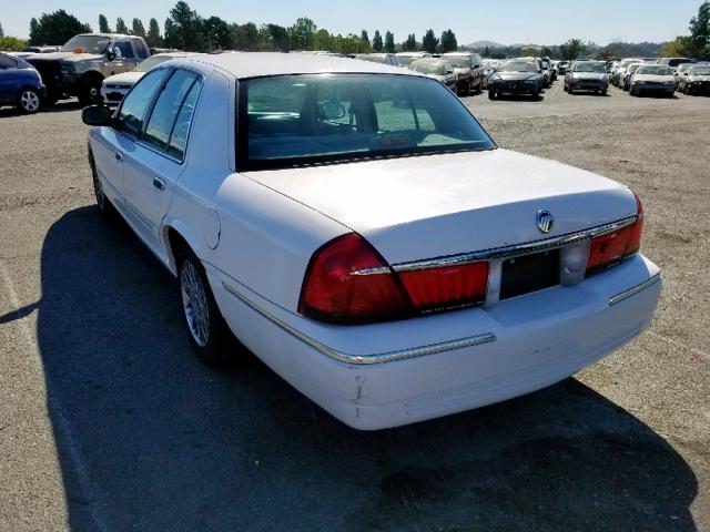 2MEFM74W9XX709915 - 1999 MERCURY GRAND MARQ WHITE photo 3