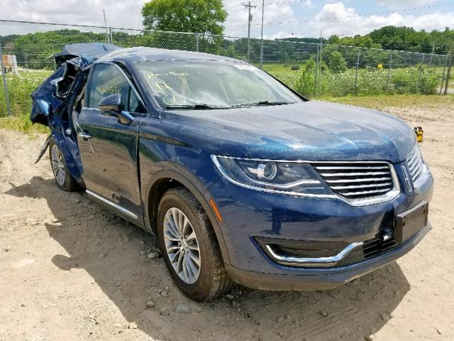 2LMPJ8KR6HBL19984 - 2017 LINCOLN MKX SELECT BLUE photo 1