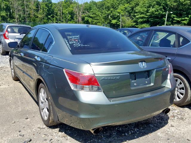 1HGCP36838A054925 - 2008 HONDA ACCORD EXL GRAY photo 3