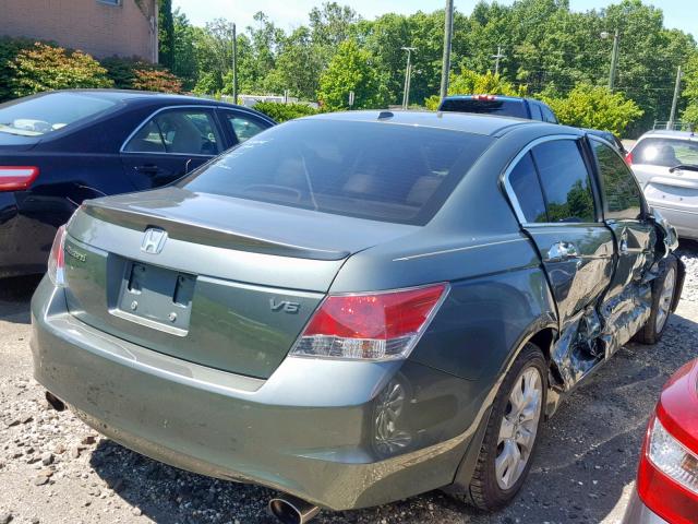 1HGCP36838A054925 - 2008 HONDA ACCORD EXL GRAY photo 4