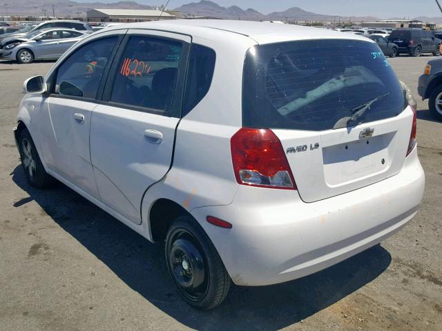 KL1TD66696B670487 - 2006 CHEVROLET AVEO BASE Ağ foto 3