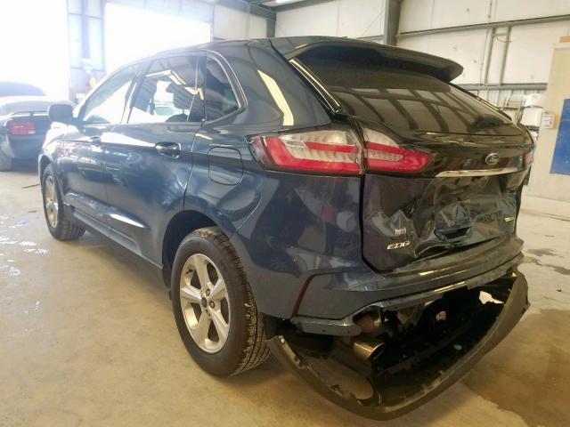 2FMPK3G90KBB17864 - 2019 FORD EDGE SE BLUE photo 3