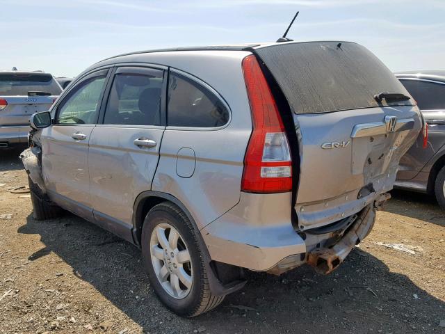 JHLRE487X8C039922 - 2008 HONDA CR-V EXL SILVER photo 3