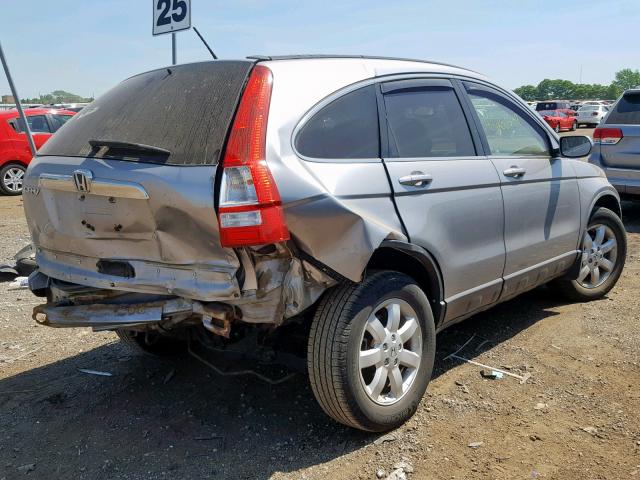 JHLRE487X8C039922 - 2008 HONDA CR-V EXL SILVER photo 4