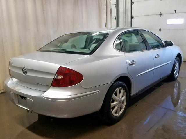 2G4WC532651279120 - 2005 BUICK LACROSSE C SILVER photo 4