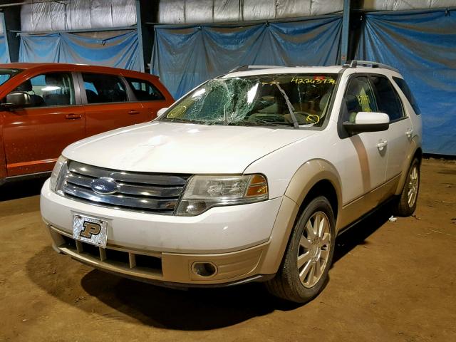 1FMDK07W48GA23348 - 2008 FORD TAURUS X E WHITE photo 2