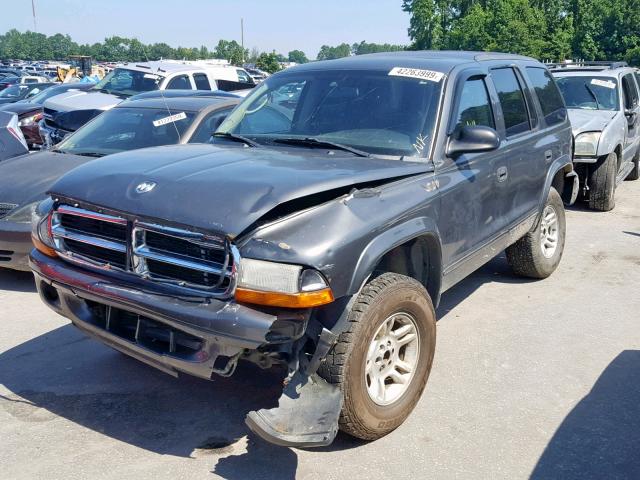 1D4HS48Z13F627611 - 2003 DODGE DURANGO SL GRAY photo 2