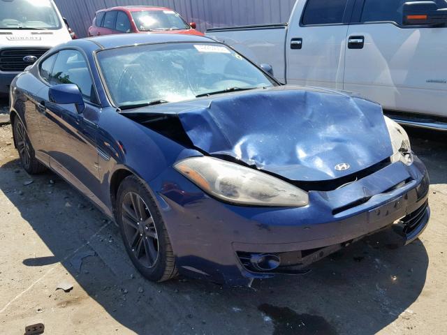 KMHHM66DX7U248517 - 2007 HYUNDAI TIBURON GS BLUE photo 1