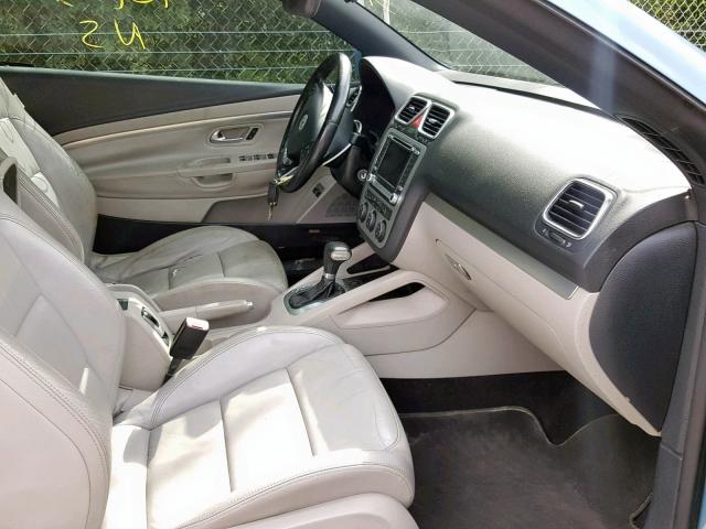 WVWDB71F57V027859 - 2007 VOLKSWAGEN EOS 3.2L S BLUE photo 5