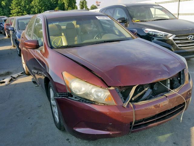 1HGCP26808A004767 - 2008 HONDA ACCORD EXL BURGUNDY photo 1