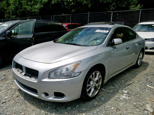 1N4AA5AP3DC846949 - 2013 NISSAN MAXIMA S SILVER photo 2