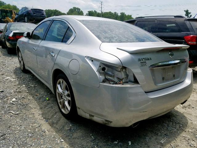 1N4AA5AP3DC846949 - 2013 NISSAN MAXIMA S SILVER photo 3