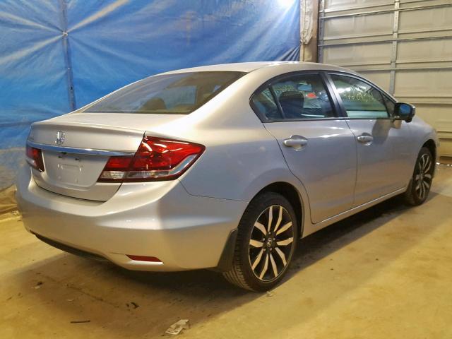 19XFB2F96FE275278 - 2015 HONDA CIVIC EXL SILVER photo 4