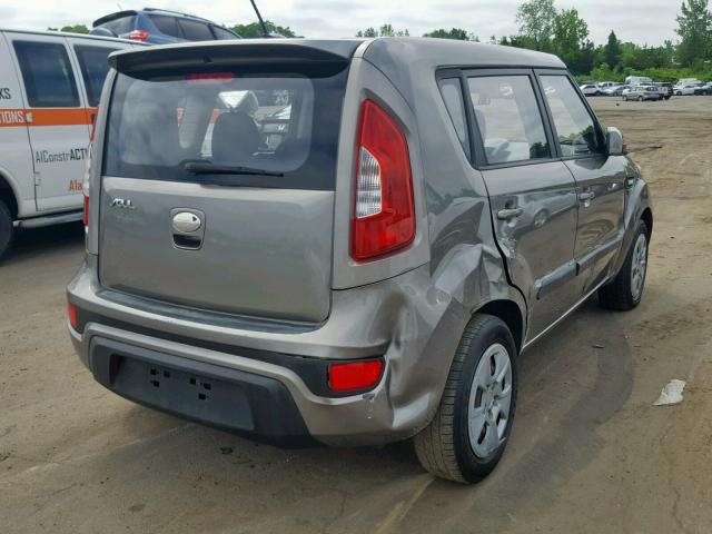 KNDJT2A57D7487731 - 2013 KIA SOUL SILVER photo 4