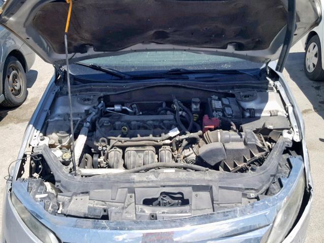 3FAHP0JA1BR344984 - 2011 FORD FUSION SEL SILVER photo 7