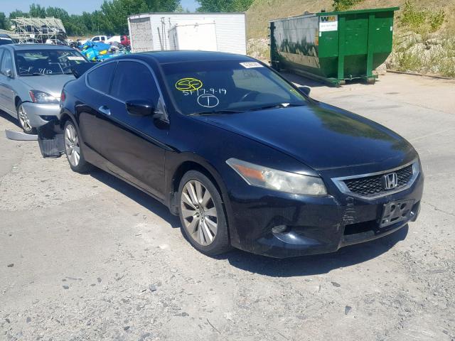 1HGCS22868A009380 - 2008 HONDA ACCORD EXL BLACK photo 1