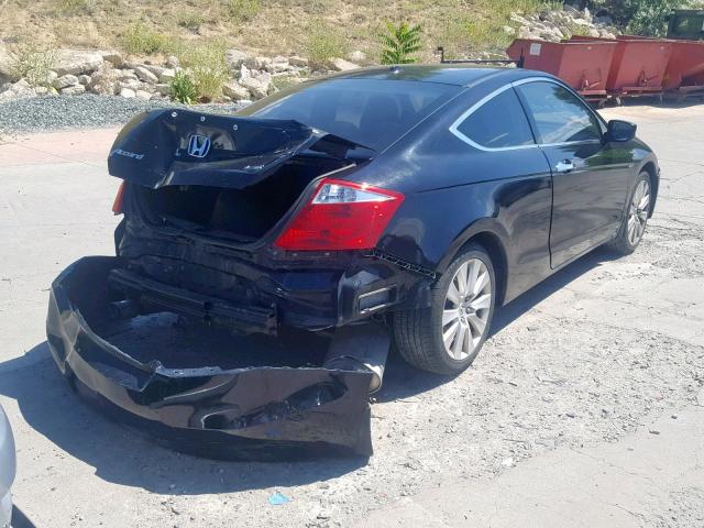 1HGCS22868A009380 - 2008 HONDA ACCORD EXL BLACK photo 4