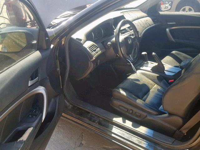 1HGCS22868A009380 - 2008 HONDA ACCORD EXL BLACK photo 9