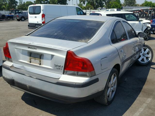 YV1RS58D422191509 - 2002 VOLVO S60 2.4T SILVER photo 4