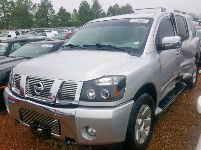 5N1AA08B14N742984 - 2004 NISSAN ARMADA SE SILVER photo 2