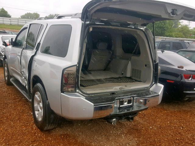 5N1AA08B14N742984 - 2004 NISSAN ARMADA SE SILVER photo 3