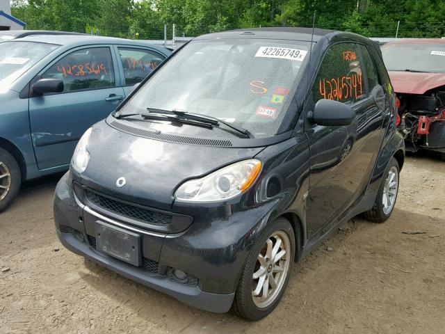 WMEEK31X39K257704 - 2009 SMART FORTWO PAS BLACK photo 2