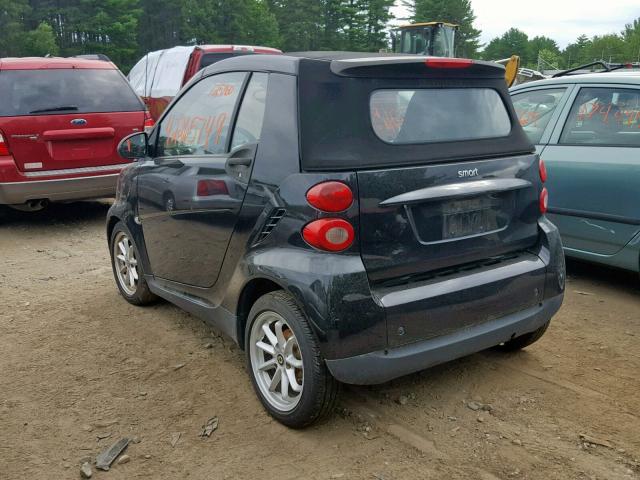 WMEEK31X39K257704 - 2009 SMART FORTWO PAS 黑色 照片 3