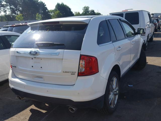 2FMDK4KC0BBA29733 - 2011 FORD EDGE LIMIT WHITE photo 4