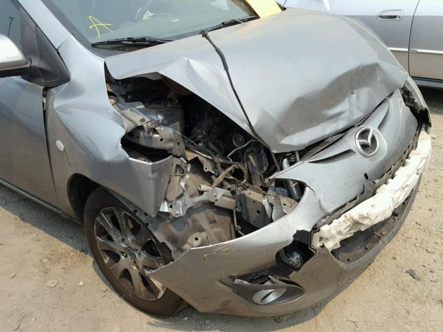 JM1DE1LZ5E0177234 - 2014 MAZDA MAZDA2 TOU GRAY photo 9