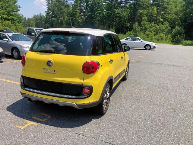 ZFBCFADH6EZ003556 - 2014 FIAT 500L TREKK YELLOW photo 4