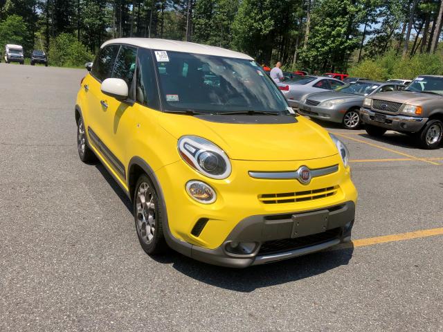 ZFBCFADH6EZ003556 - 2014 FIAT 500L TREKK YELLOW photo 7