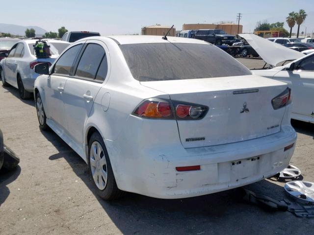 JA32U2FU9FU015776 - 2015 MITSUBISHI LANCER ES WHITE photo 3