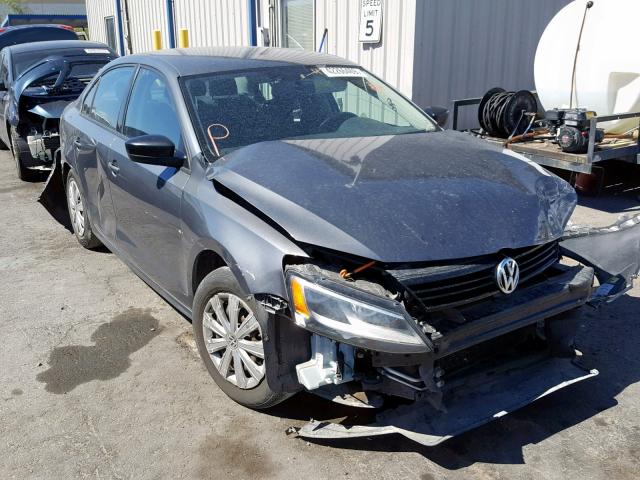 3VW2K7AJ9EM218975 - 2014 VOLKSWAGEN JETTA BASE 灰色 照片 1