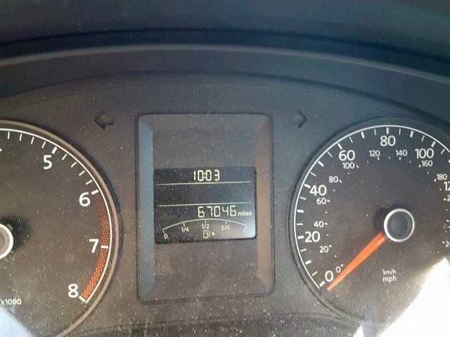 3VW2K7AJ9EM218975 - 2014 VOLKSWAGEN JETTA BASE 灰色 照片 8