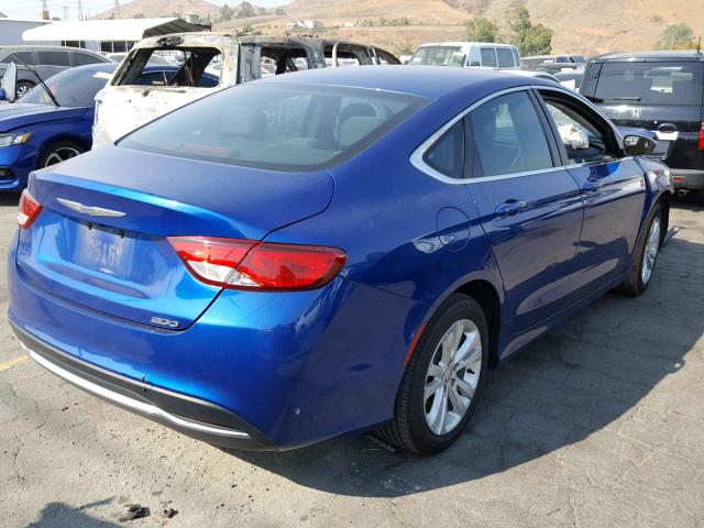 1C3CCCAB9GN101027 - 2016 CHRYSLER 200 LIMITE BLUE photo 4