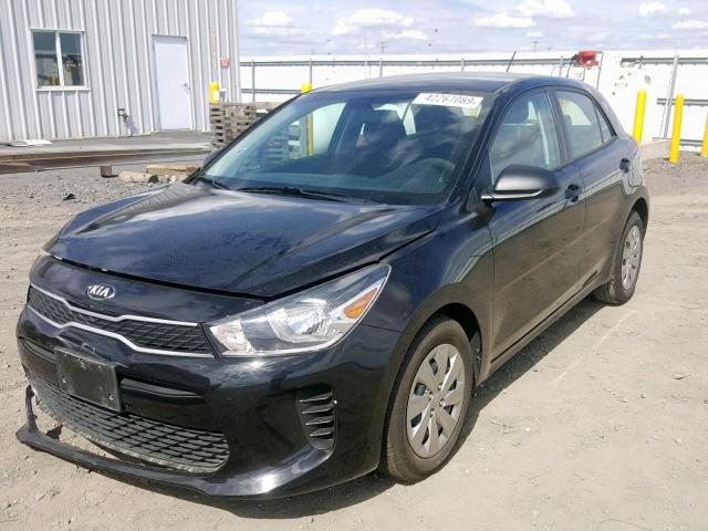 3KPA25AB7JE089988 - 2018 KIA RIO LX BLACK photo 2