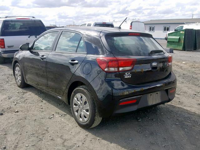 3KPA25AB7JE089988 - 2018 KIA RIO LX BLACK photo 3